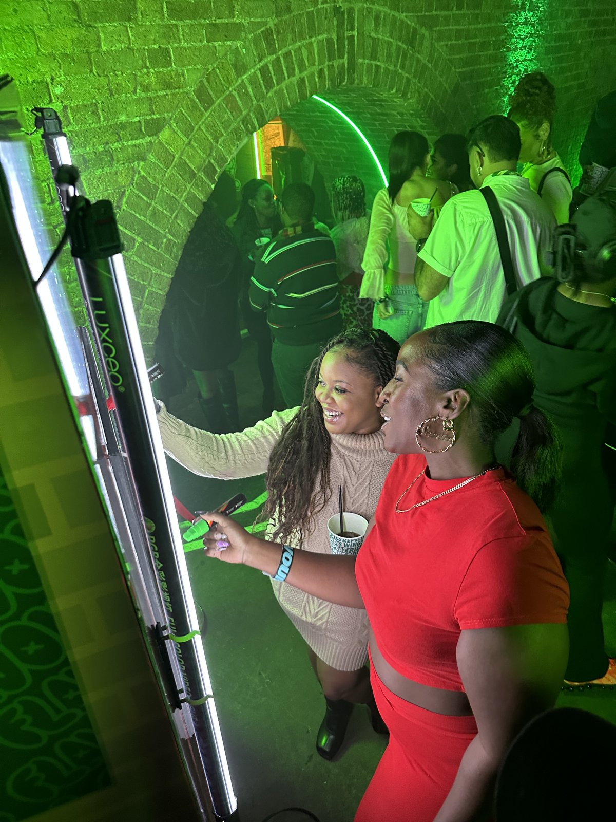 Guests at the Scribbler booth, Wingstop Bring The Flavour activation